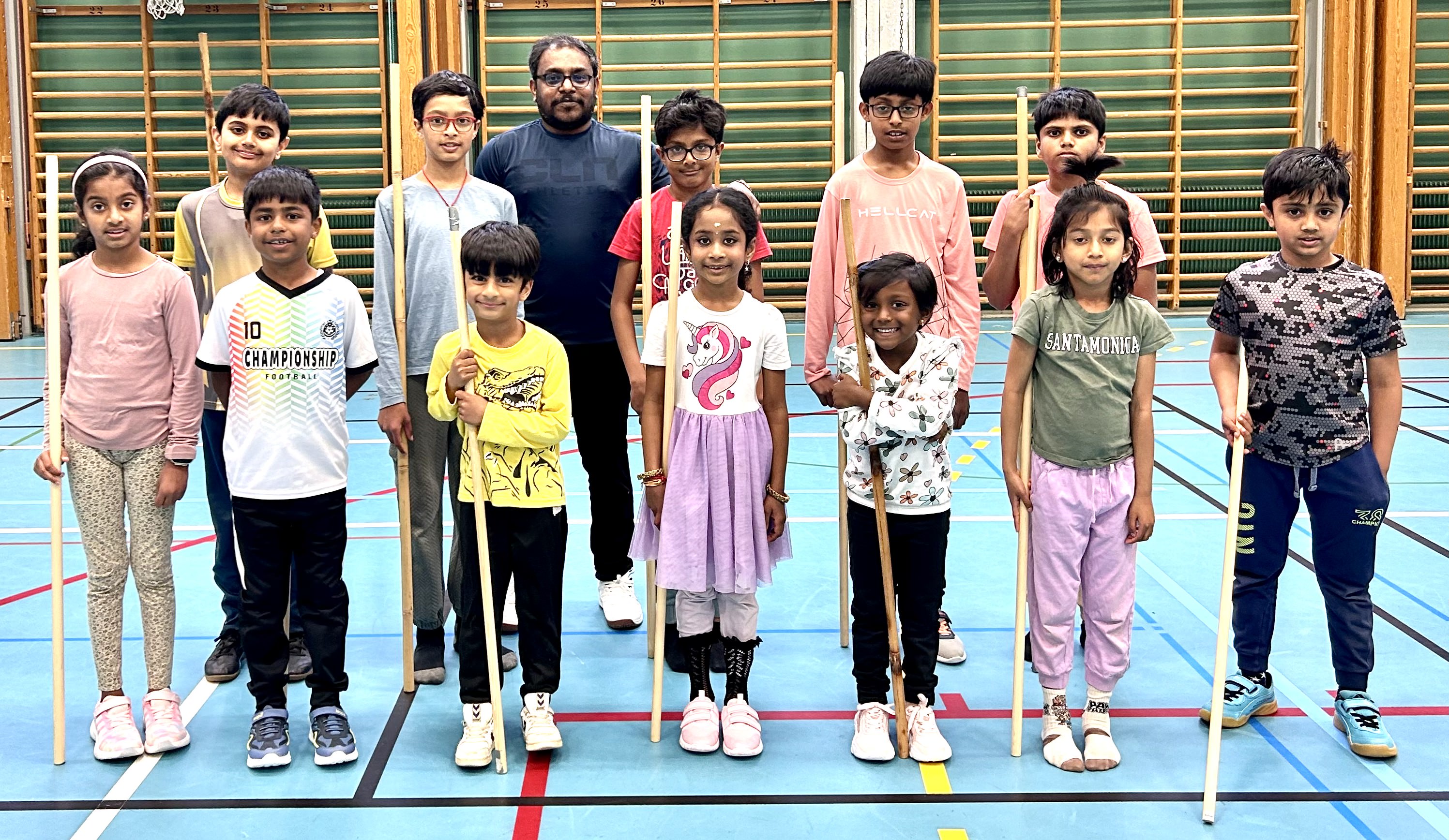 Silambam training session