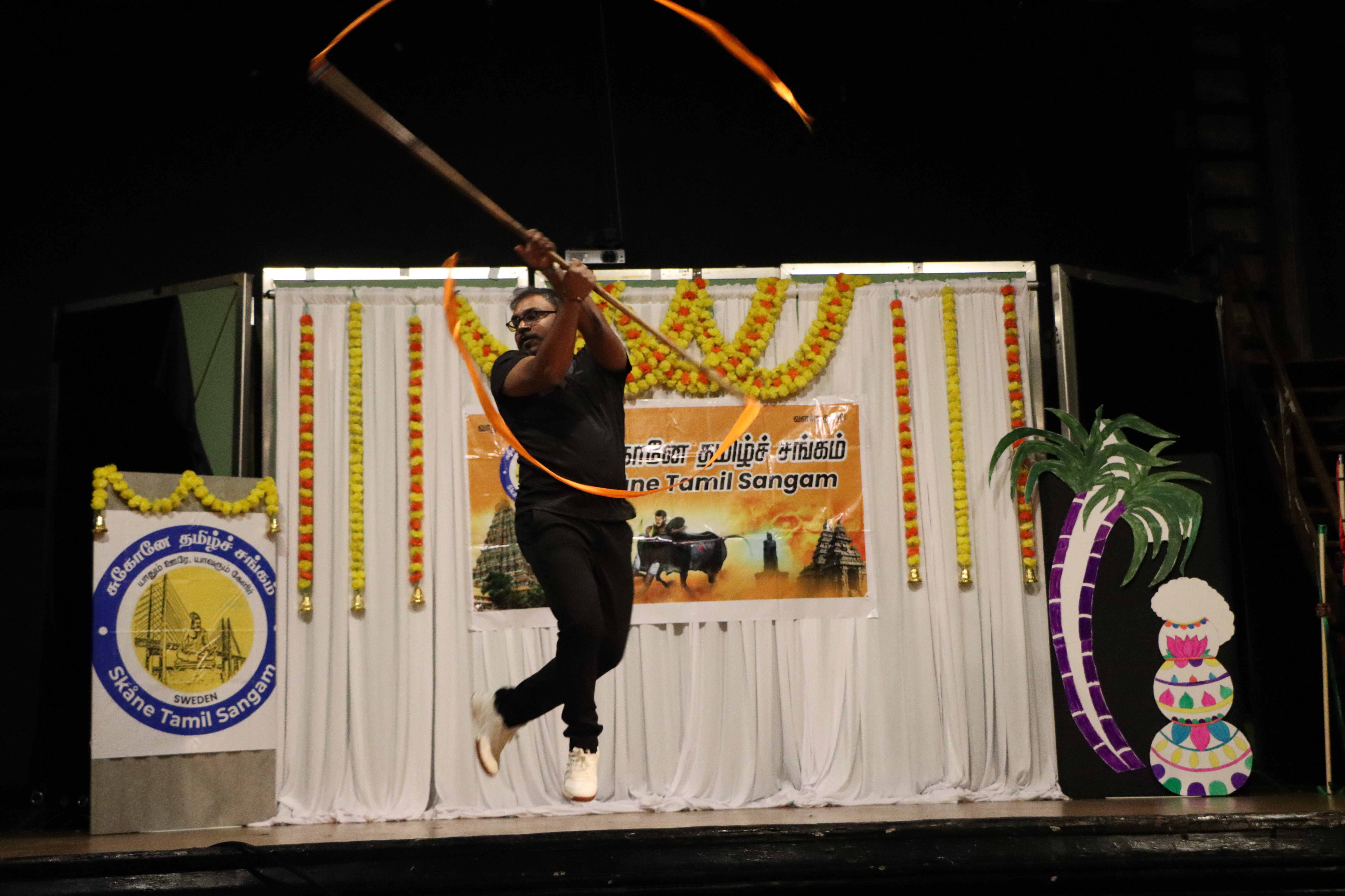 Silambam demonstration
